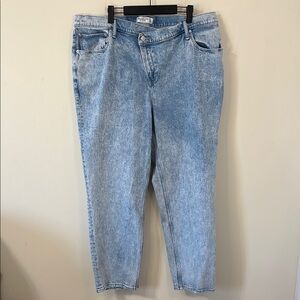 Abercrombie & Fitch The 90s Straight Ultra High Rise Denim Jeans Size 20 SHORT